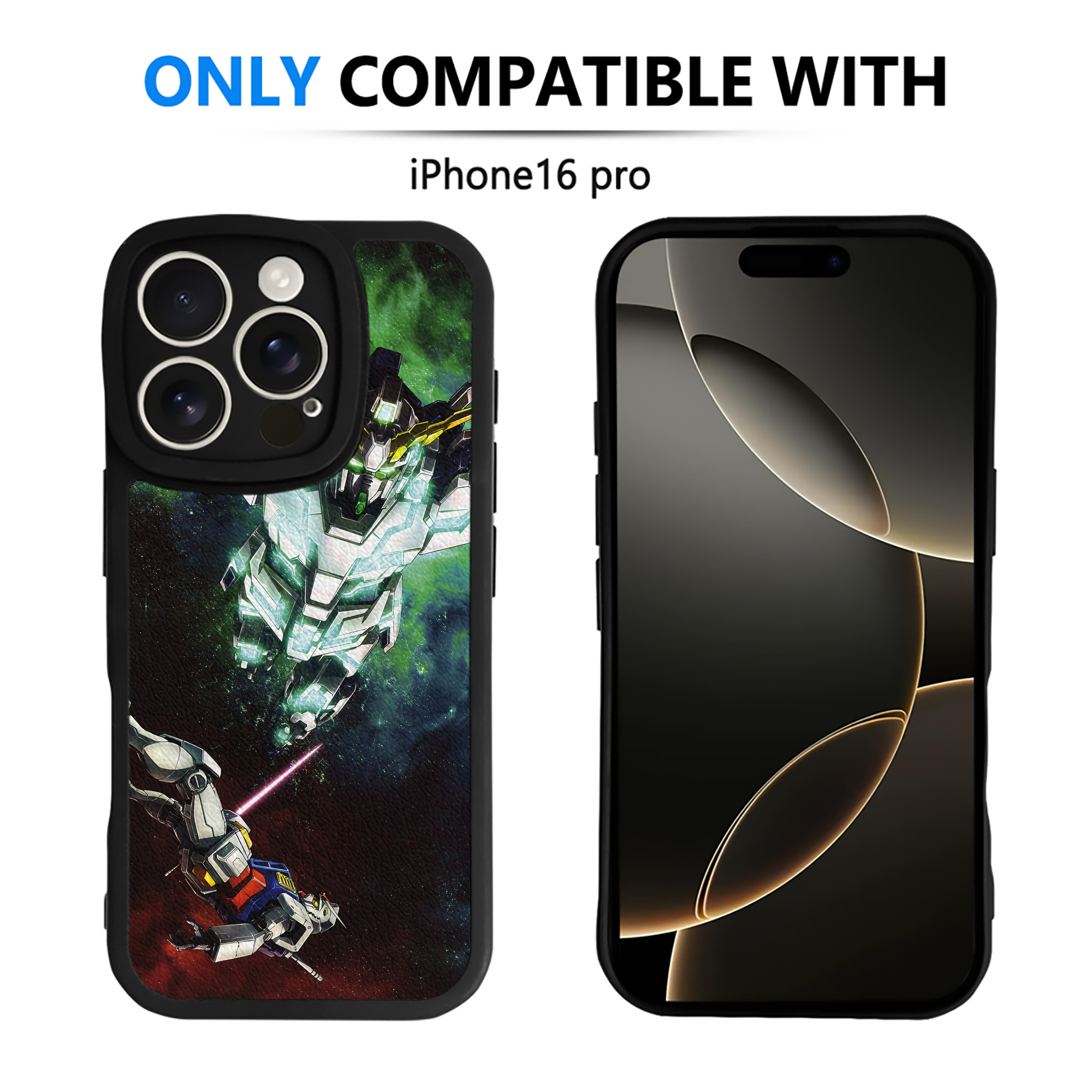 （画像用） 機動戦士ガンダム Mobile Suit Gundam 【iPhone 16シリーズ対応】シリコンスマホケース（レザー調） 材質：シリコン